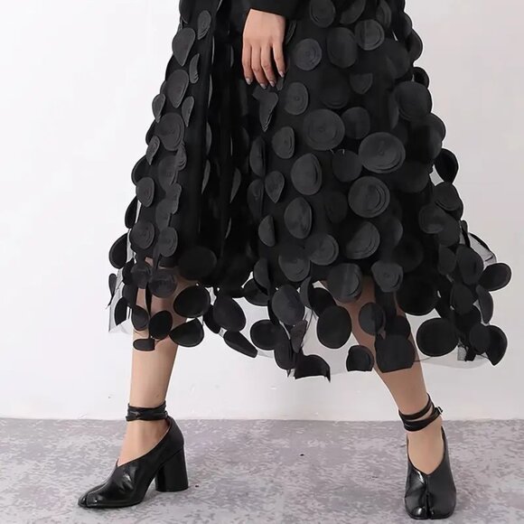 NEW! BOHO A Line TULLE Circles SKIRT SZ M - Picture 8 of 8